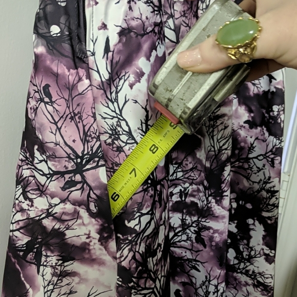 Hot Topic knit to woven Raven Branch dress - Picture 6 of 7